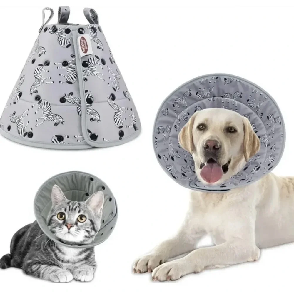 New Soft Comfy Cone Dog Cat Adjustable Collar Size: S, XS